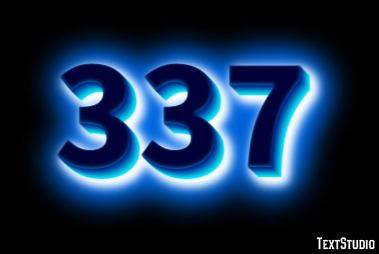 337 Text Effect