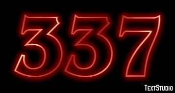 337 Text Effect