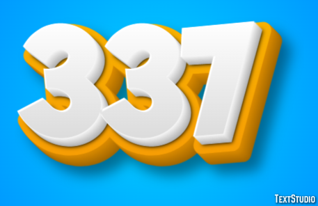 337 Text Effect