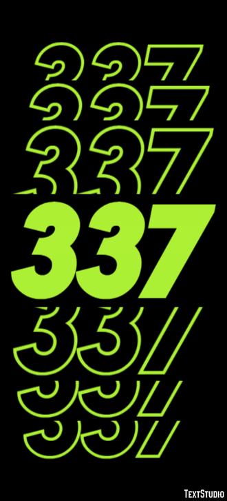337 Text Effect