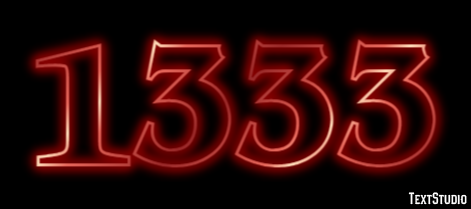 1333 Text effect