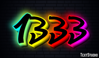 1333 Text effect