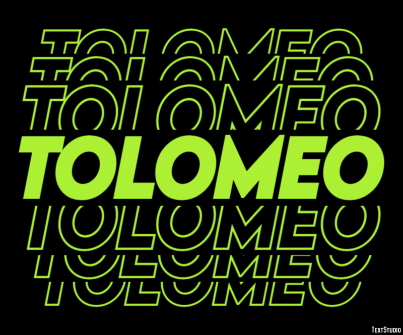 Tolomeo Effetto testo
