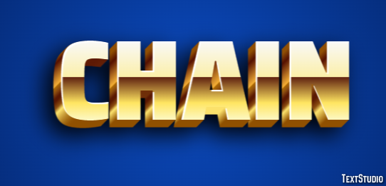 Chain Эффект текста