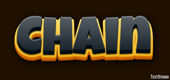 Chain Text Effect