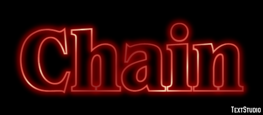 Chain Text Effect