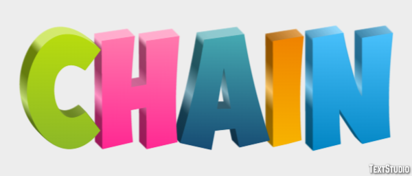 Chain Efecto de Texto