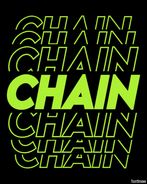 Chain Text Effect