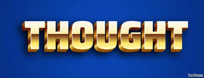 Thought Efecto de Texto
