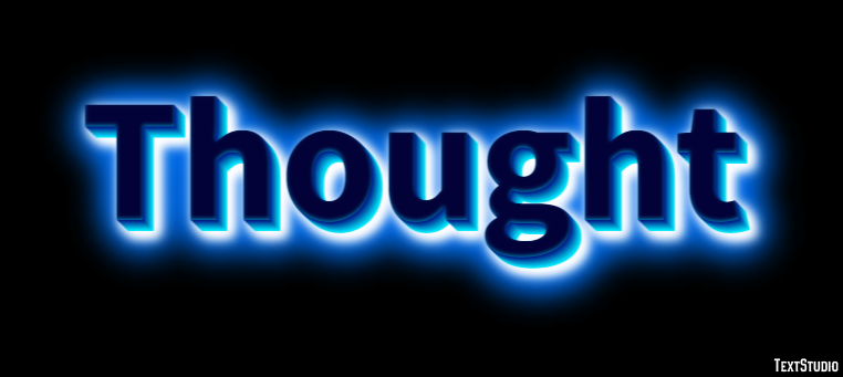 Thought Efecto de Texto