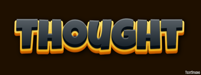 Thought Efecto de Texto