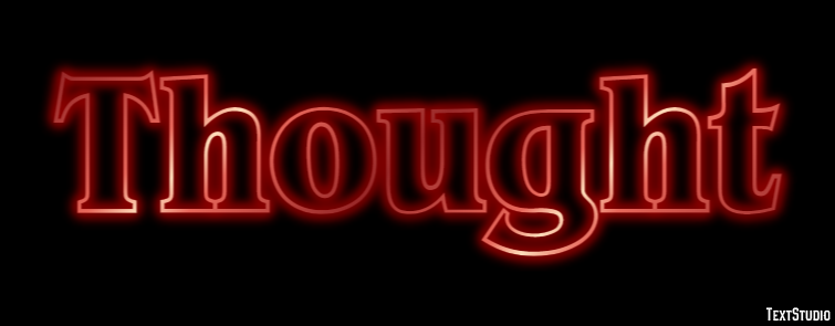 Thought Efecto de Texto