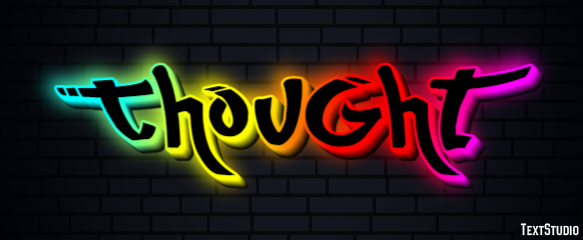 Thought Efecto de Texto