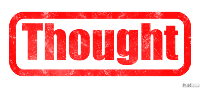 Thought Efecto de Texto