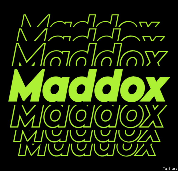 Maddox Efekt tekstowy