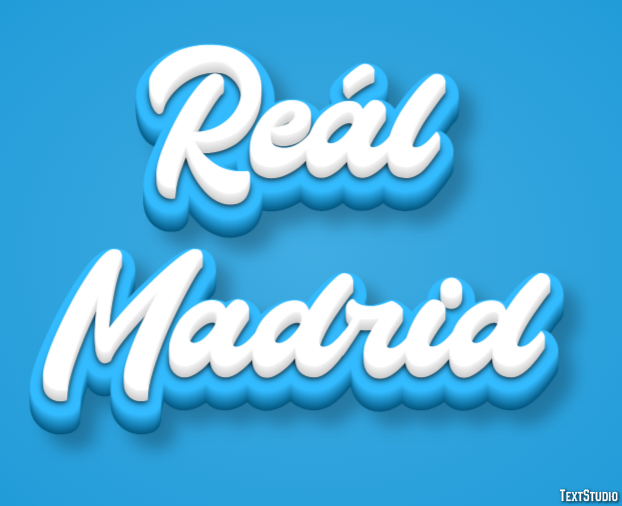 Reál Madrid Texteffekt