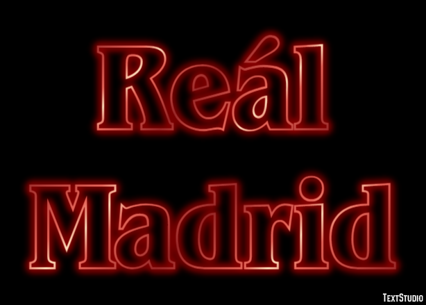 Reál Madrid Texteffekt