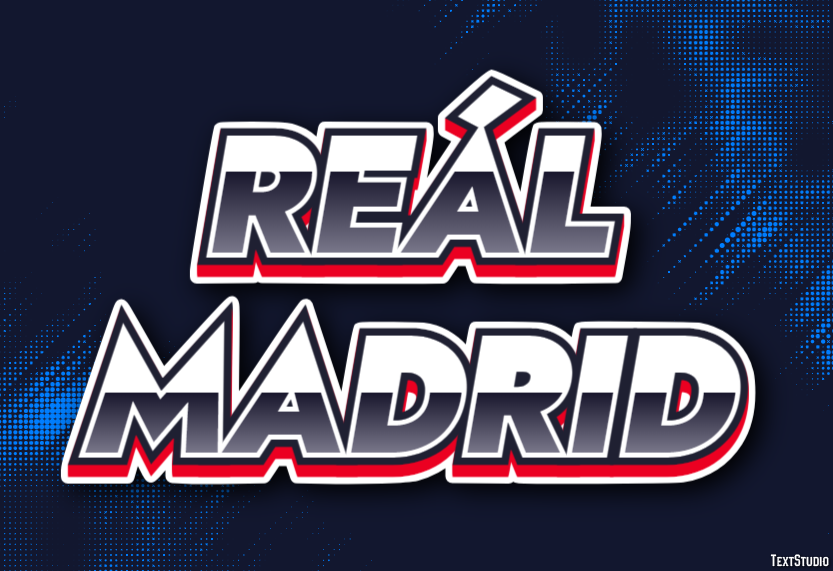 Reál Madrid Texteffekt