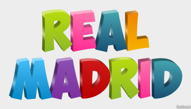 Reál Madrid Текстовый эффект