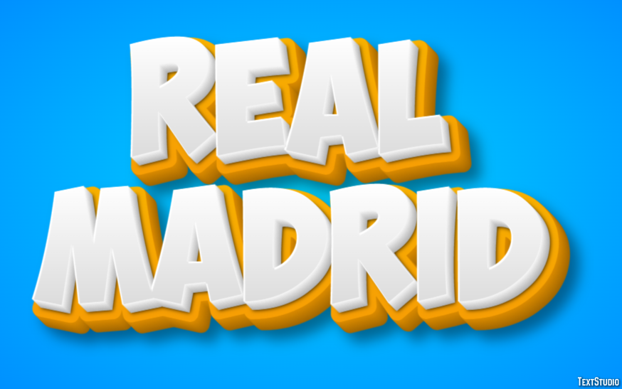 Reál Madrid Texteffekt