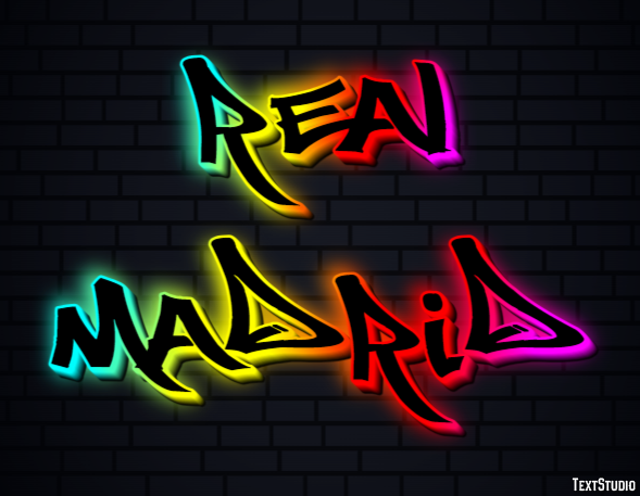 Reál Madrid Efecto de Texto