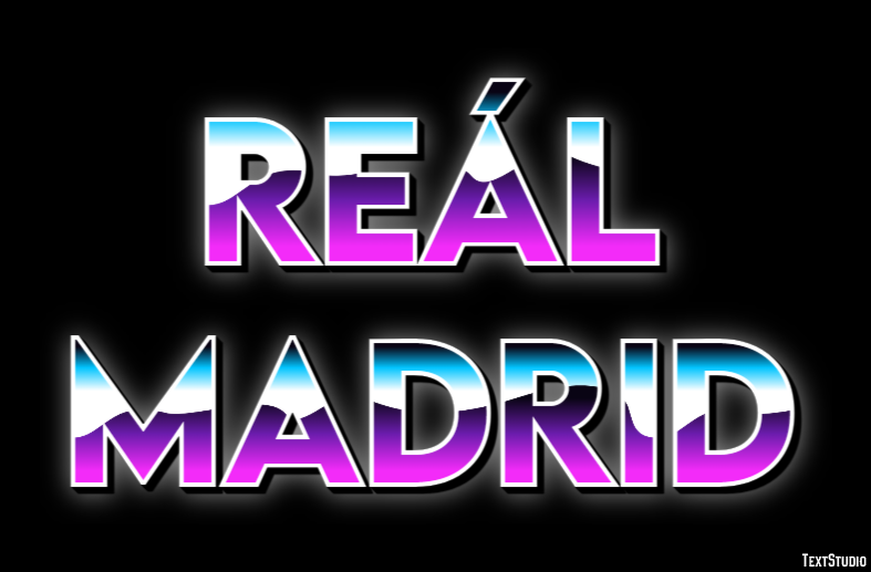 Reál Madrid Efecto de Texto