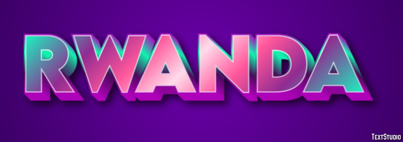 Rwanda Text Effect