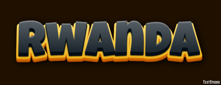 Rwanda Text Effect