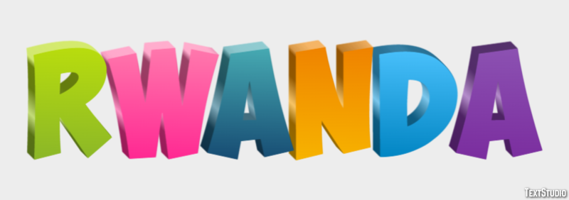 Rwanda Text Effect