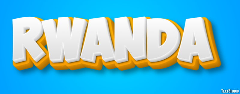 Rwanda Text Effect