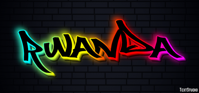 Rwanda Text Effect