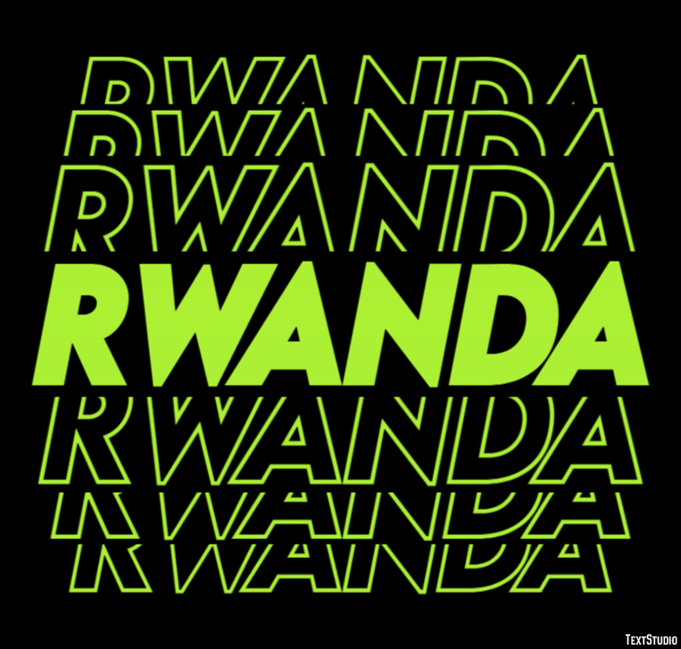 Rwanda Text Effect