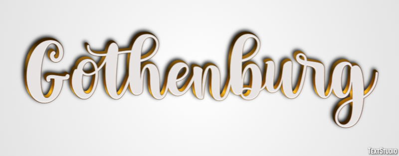 Gothenburg Text Effect