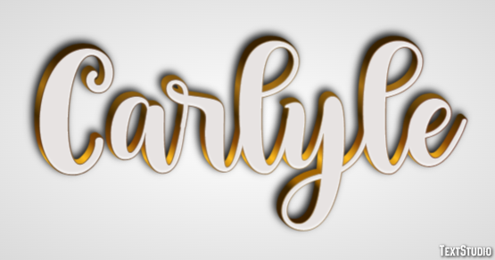 Carlyle Text effect