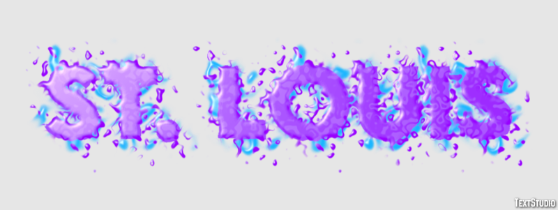 St. Louis Efecto de Texto