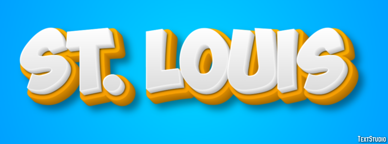 St. Louis Efeito de texto