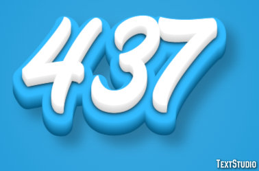 437 Text Effect