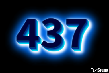 437 Text Effect