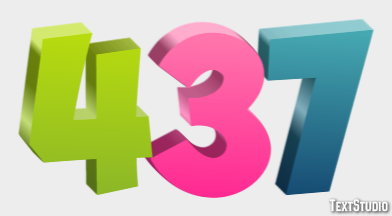 437 Text Effect