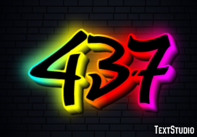 437 Text effect