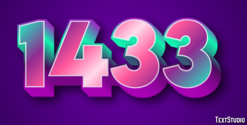 1433 Efecto de Texto
