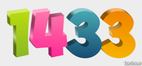 1433 Efecto de Texto