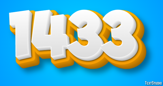 1433 Efecto de Texto