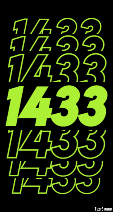 1433 Efecto de Texto
