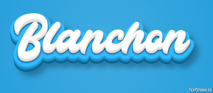 Blanchon Efekt tekstowy