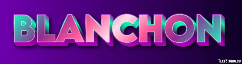 Blanchon Efekt tekstowy