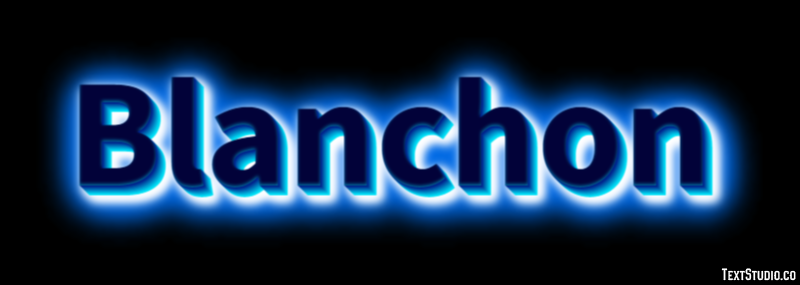 Blanchon Efecto de texto