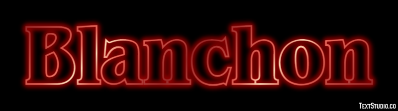 Blanchon Efekt tekstowy