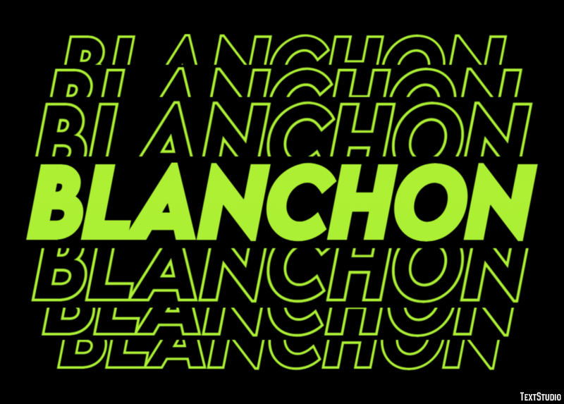 Blanchon Efekt tekstowy