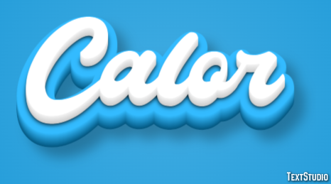 Calor Text effect